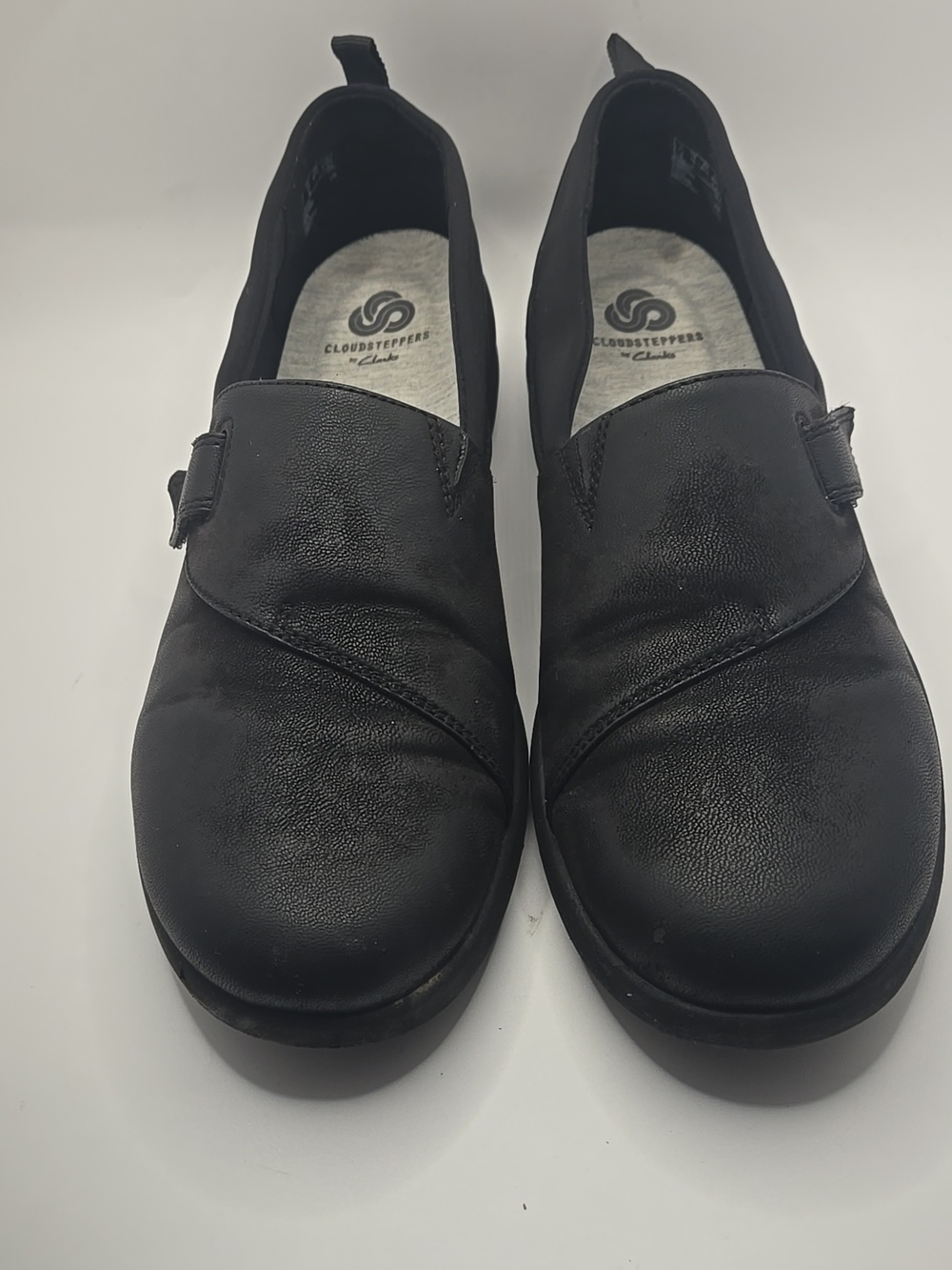 Clarks Cloudsteppers Black Sillian2.0 Ease Comfort Loafers Sz 10M Slip-On Boho